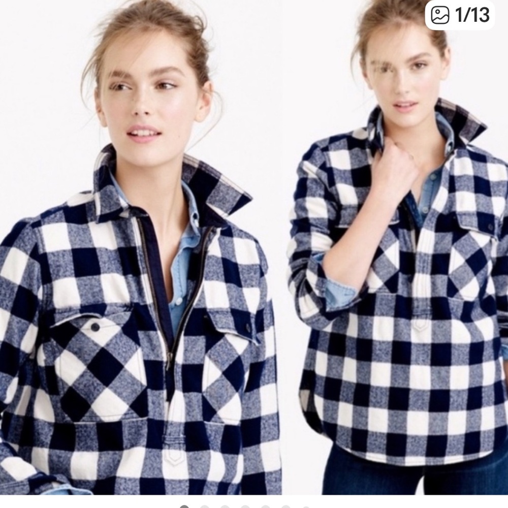 J Crew Factory Buffalo Check Size XS Shirt